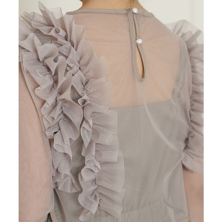 オーガンジー フリル レイヤード | レースレディース  | 詳細画像18 