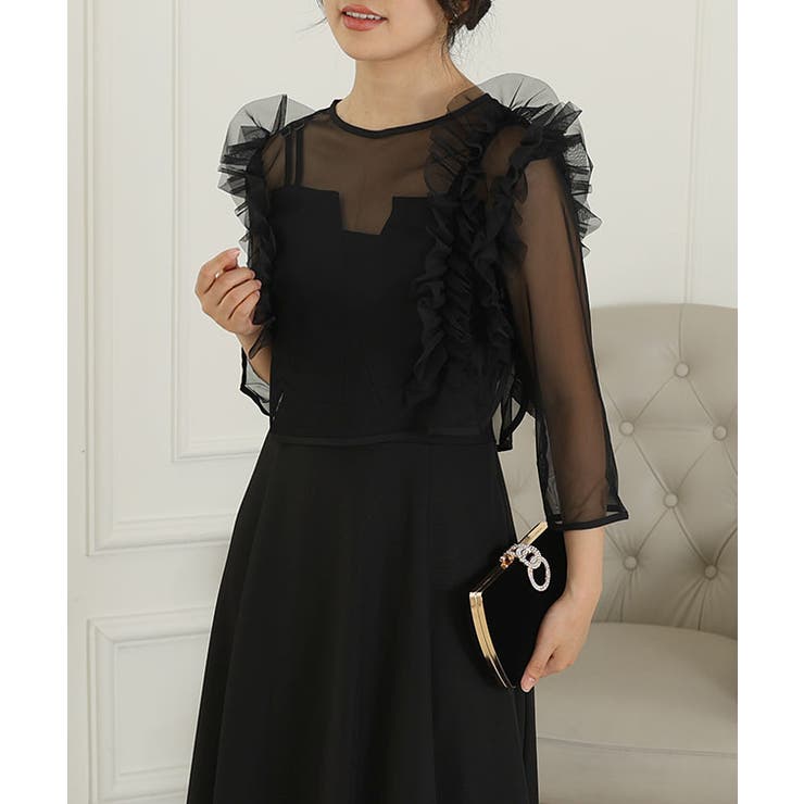 オーガンジー フリル レイヤード | レースレディース  | 詳細画像4 