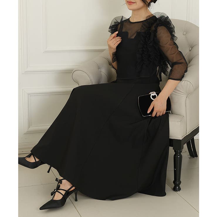 オーガンジー フリル レイヤード | レースレディース  | 詳細画像6 