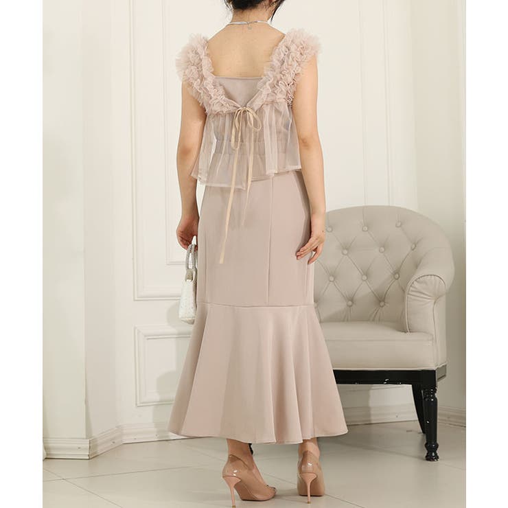 オーガンジー フリル ペプラム | レースレディース  | 詳細画像17 