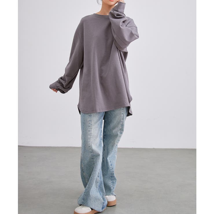 ソリッドカラー ラウンドヘム 長袖 | レースレディース  | 詳細画像14 