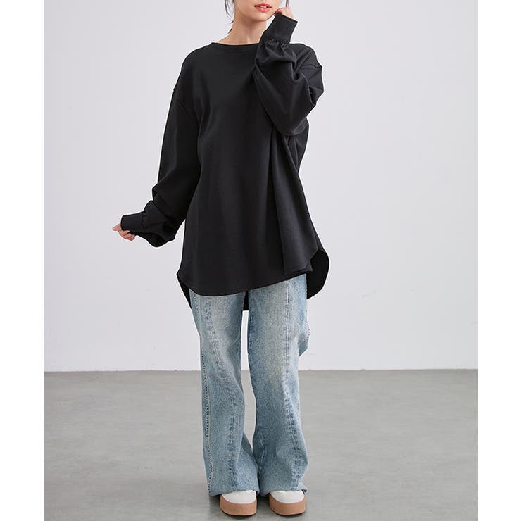 ソリッドカラー ラウンドヘム 長袖 | レースレディース  | 詳細画像19 