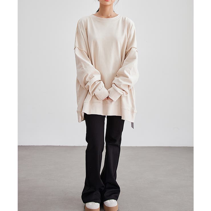 ソリッドカラー ラウンドネック フレア | レースレディース  | 詳細画像6 