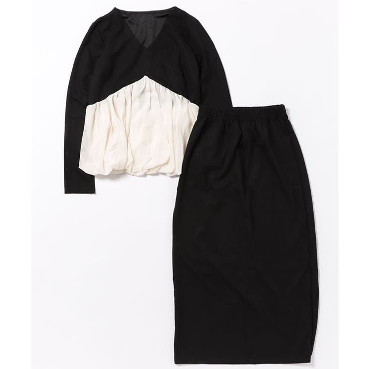 配色 Vネック ギャザー | レースレディース  | 詳細画像6 