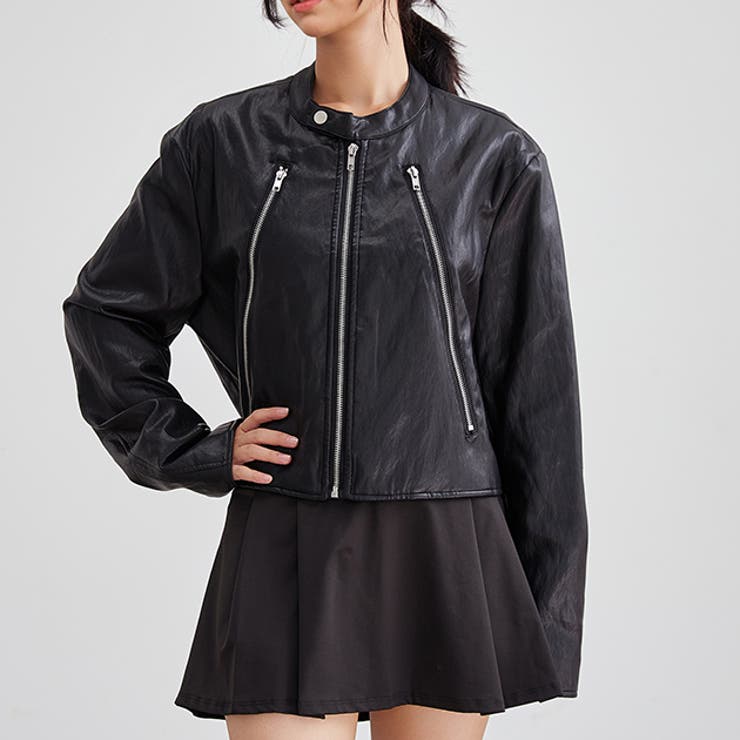 バンドカラー レザー調 コンパクト | レースレディース  | 詳細画像1 