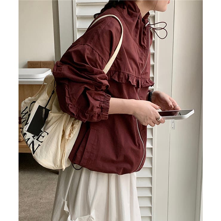 コットン スタンドカラー フリル | レースレディース  | 詳細画像8 