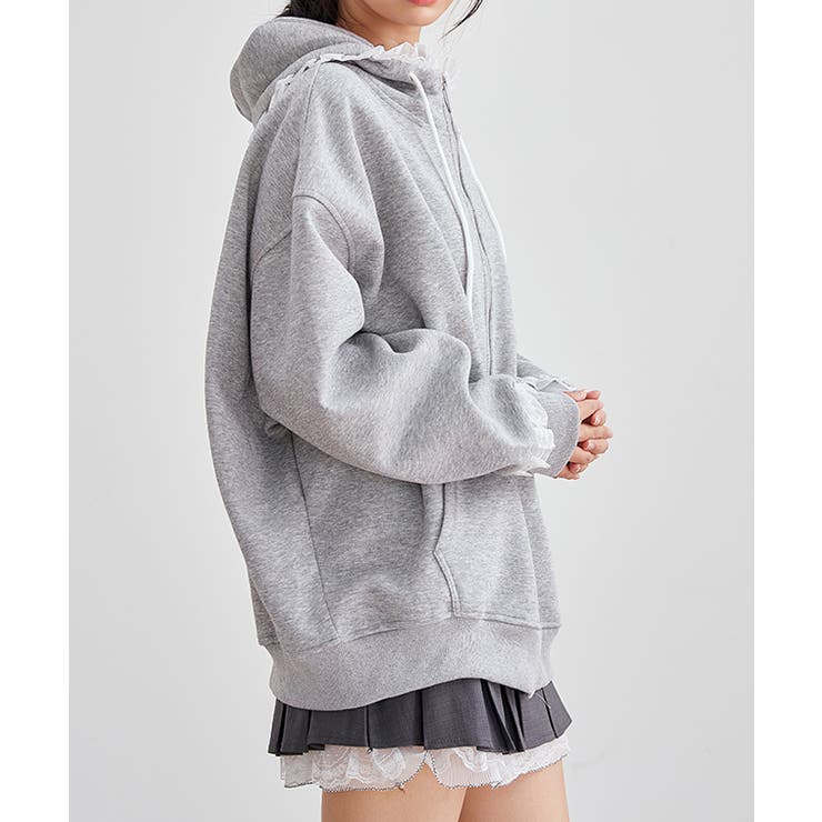 配レース ジップアップ 長袖 | レースレディース  | 詳細画像11 