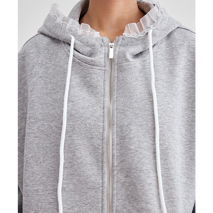 配レース ジップアップ 長袖 | レースレディース  | 詳細画像13 