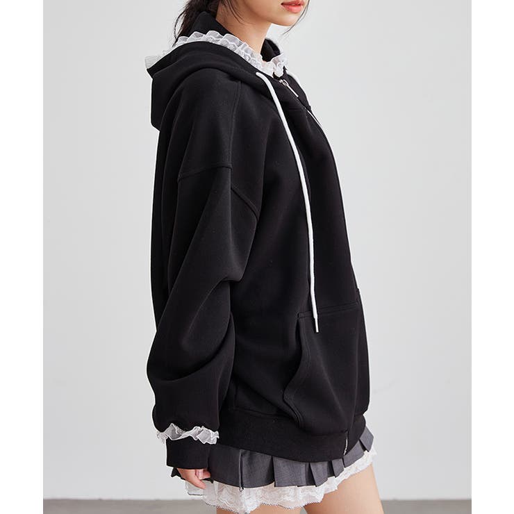 配レース ジップアップ 長袖 | レースレディース  | 詳細画像5 