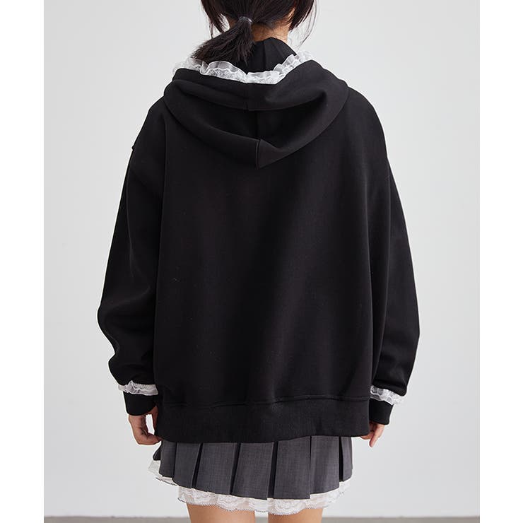 配レース ジップアップ 長袖 | レースレディース  | 詳細画像6 