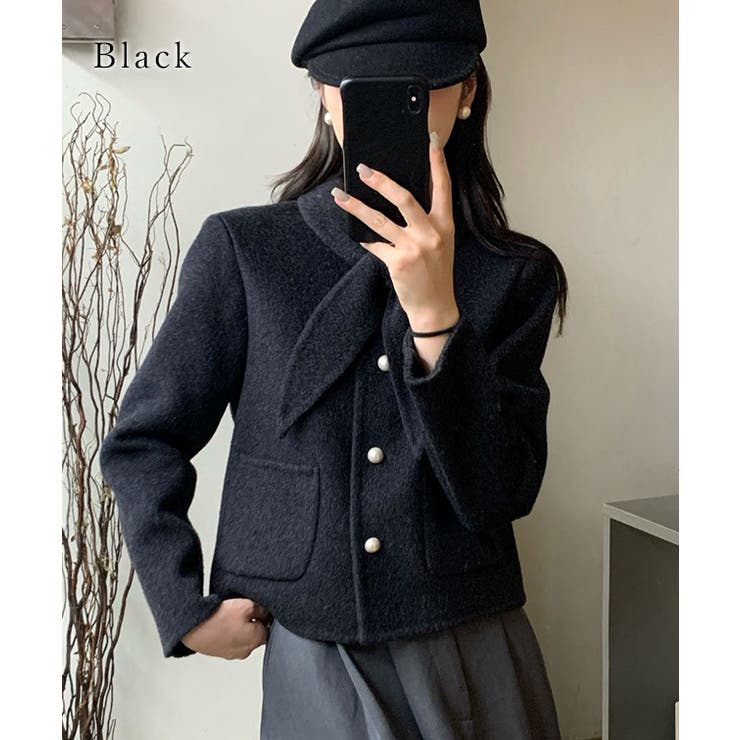 コットン ウール スカーフ付き | レースレディース  | 詳細画像3 