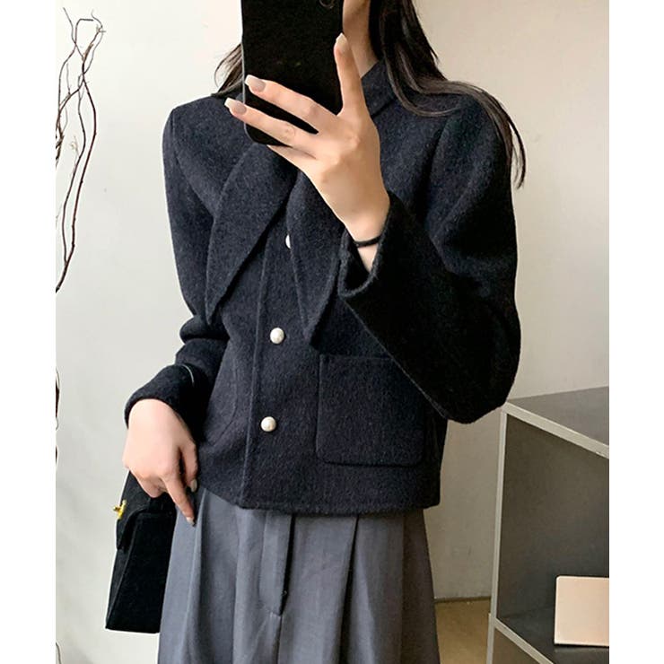 コットン ウール スカーフ付き | レースレディース  | 詳細画像5 