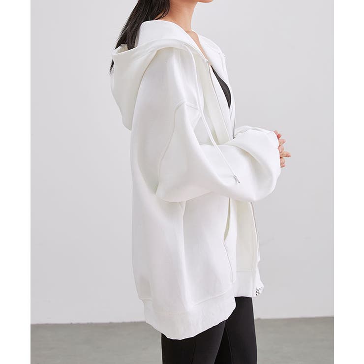 オーバーサイズ フード付き ジップアップ | レースレディース  | 詳細画像11 