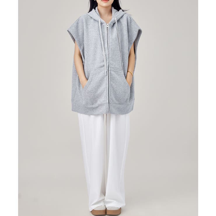 半袖 ジップアップ フーデット | レースレディース  | 詳細画像10 