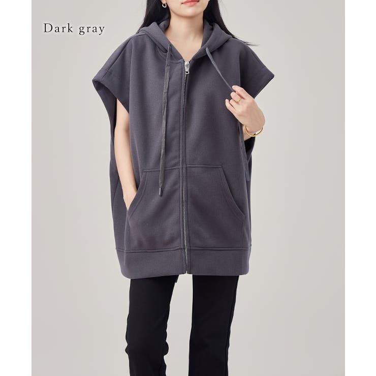 半袖 ジップアップ フーデット | レースレディース  | 詳細画像12 