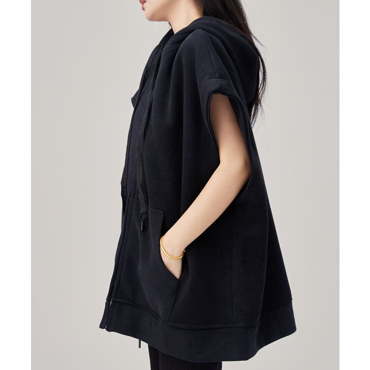 半袖 ジップアップ フーデット | レースレディース  | 詳細画像5 