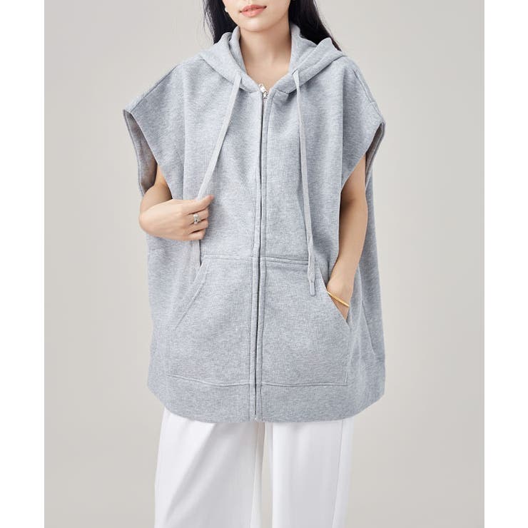 半袖 ジップアップ フーデット | レースレディース  | 詳細画像9 