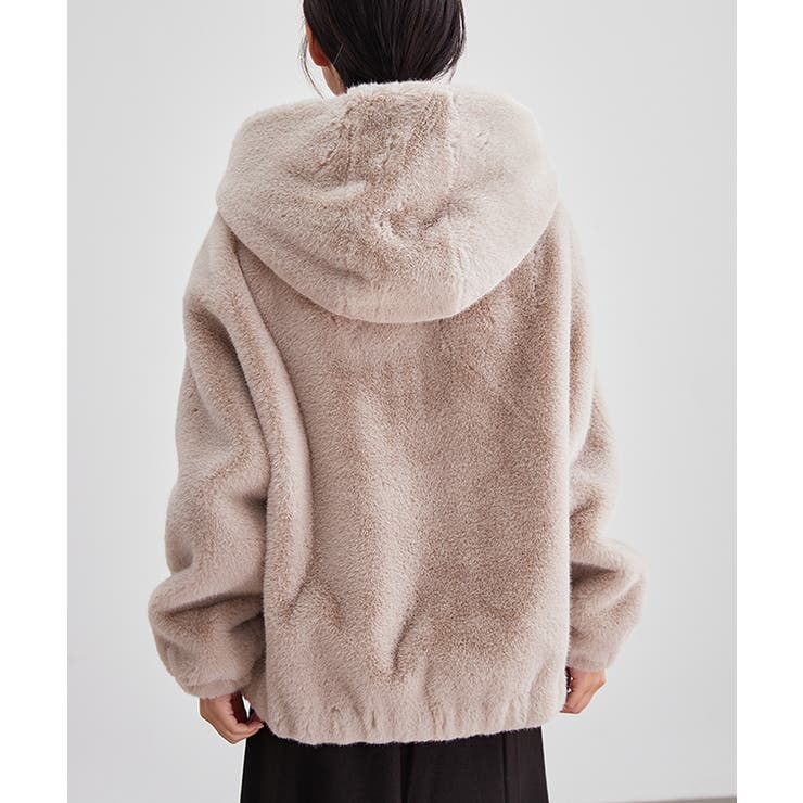 ソリッドカラー フード付き ボア | レースレディース  | 詳細画像11 