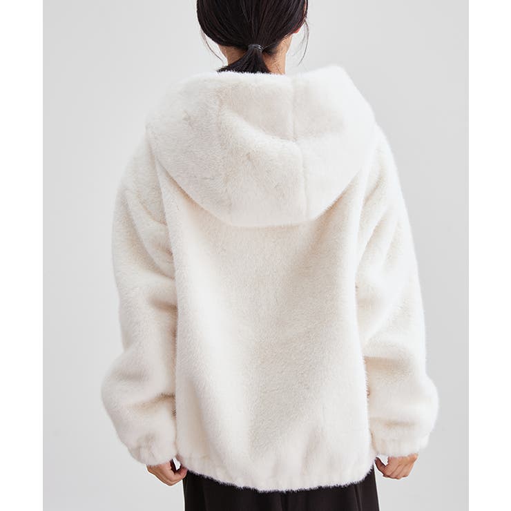 ソリッドカラー フード付き ボア | レースレディース  | 詳細画像17 