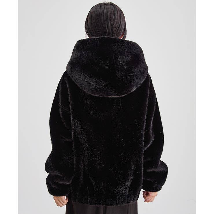 ソリッドカラー フード付き ボア | レースレディース  | 詳細画像6 