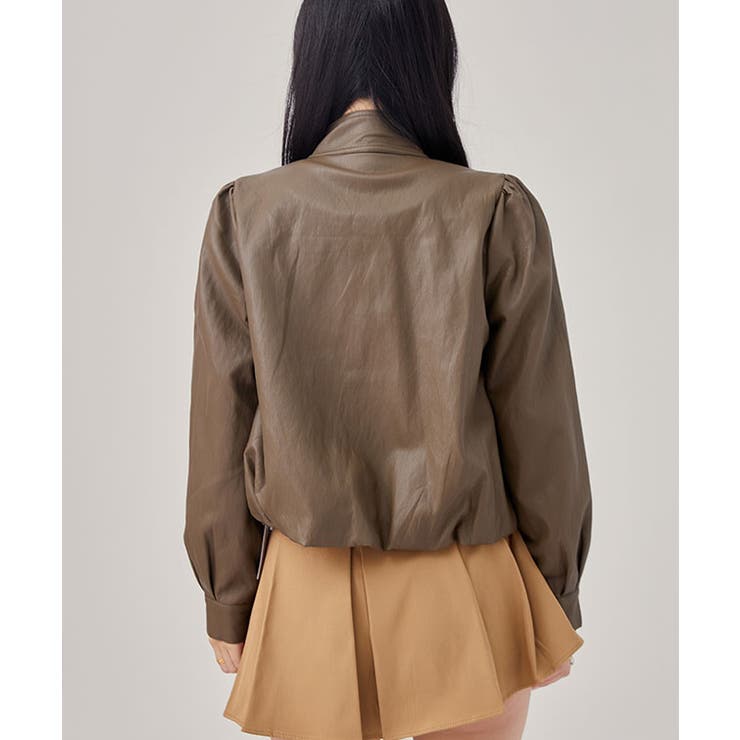 スタンドカラー ギャザー フライフロント | レースレディース  | 詳細画像10 