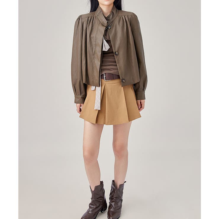 スタンドカラー ギャザー フライフロント | レースレディース  | 詳細画像11 