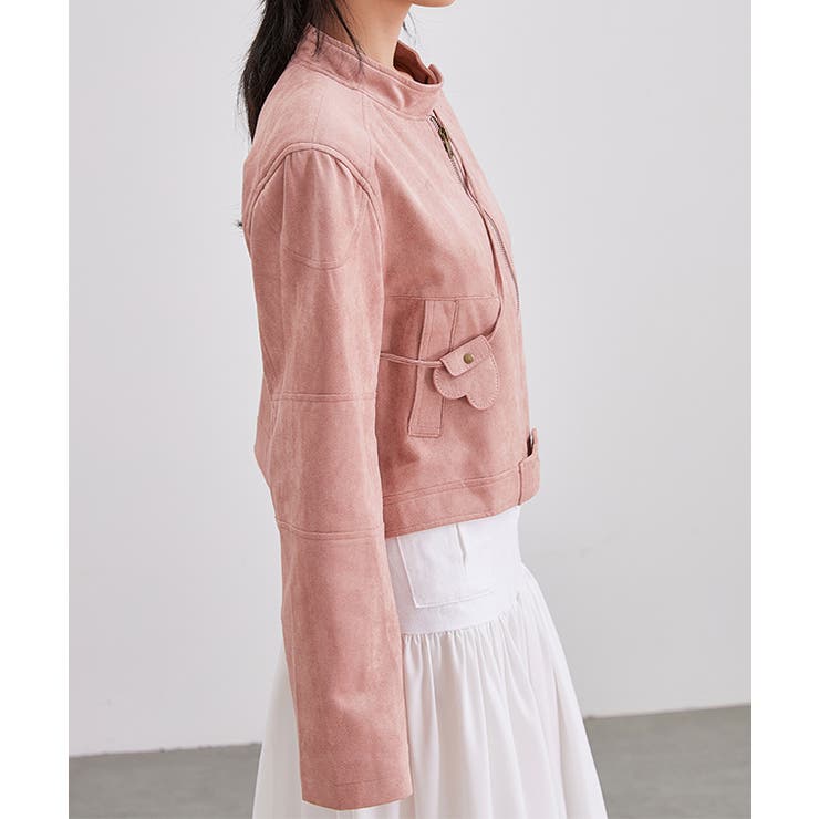 スエード調 ライダース ショート | レースレディース  | 詳細画像11 