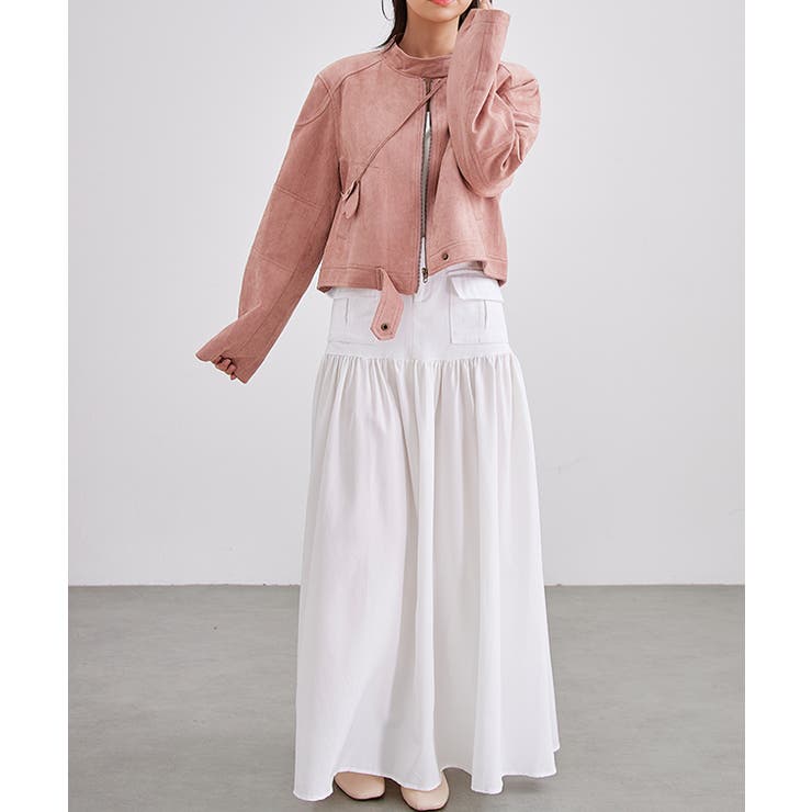 スエード調 ライダース ショート | レースレディース  | 詳細画像14 