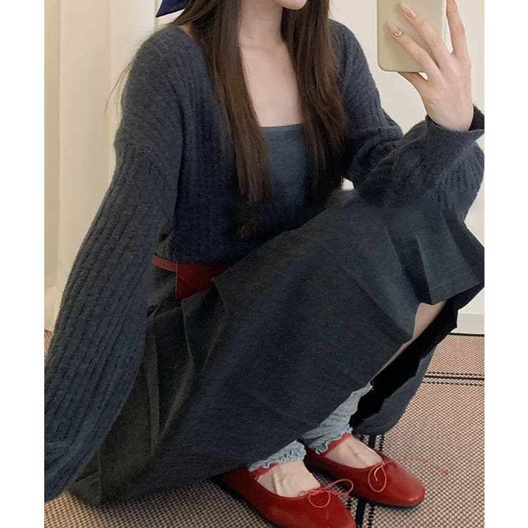 【2点セット】カシュクール レイヤード リブ | レースレディース  | 詳細画像14 