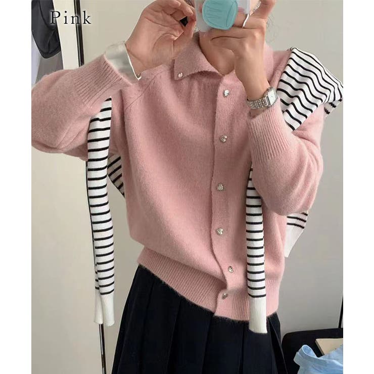 ハート メタルボタン 襟付き | レースレディース  | 詳細画像5 