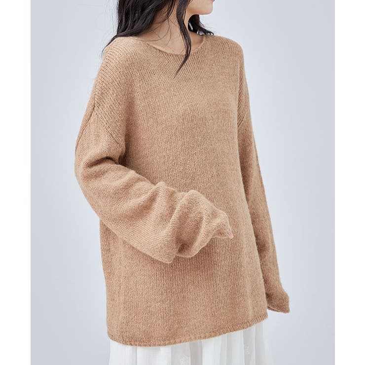 ラウンドネック 長袖 ゆる | レースレディース  | 詳細画像12 