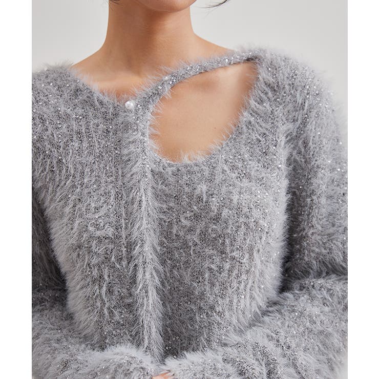 シャギー スパンコール オープンカット | レースレディース  | 詳細画像8 