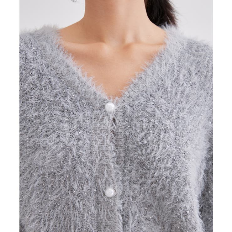 Vネック パール スパンコール | レースレディース  | 詳細画像20 