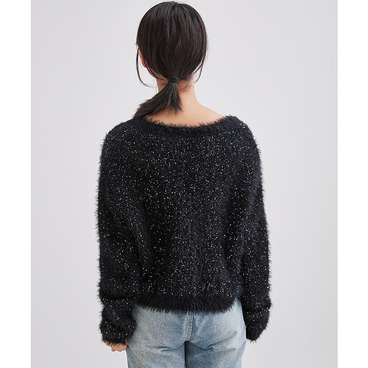 Vネック パール スパンコール | レースレディース  | 詳細画像6 