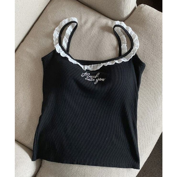 刺繍付き フリルネック カップ付き | レースレディース  | 詳細画像12 