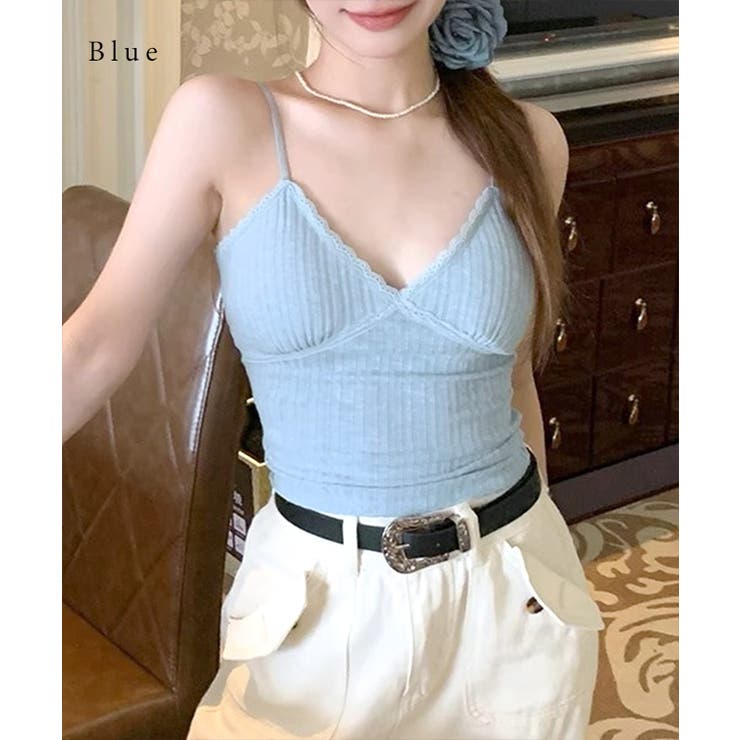 Vカット ハートネック カップ付き | レースレディース  | 詳細画像9 