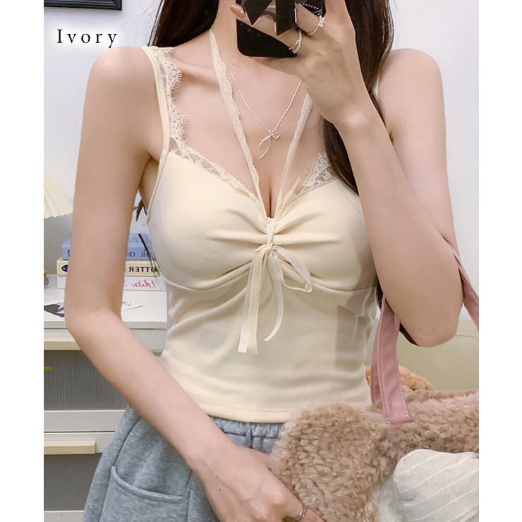 ギャザー リボン レース | レースレディース  | 詳細画像9 