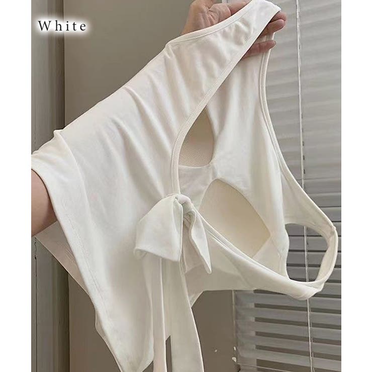 Vバック リボン付き カップ付き | レースレディース  | 詳細画像12 