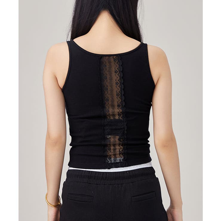 ソリッドカラー バックレース カップ付き | レースレディース  | 詳細画像5 