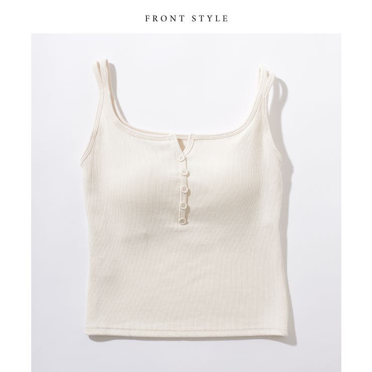 ソリッドカラー ヘンリーネック ノースリーブ | レースレディース  | 詳細画像14 