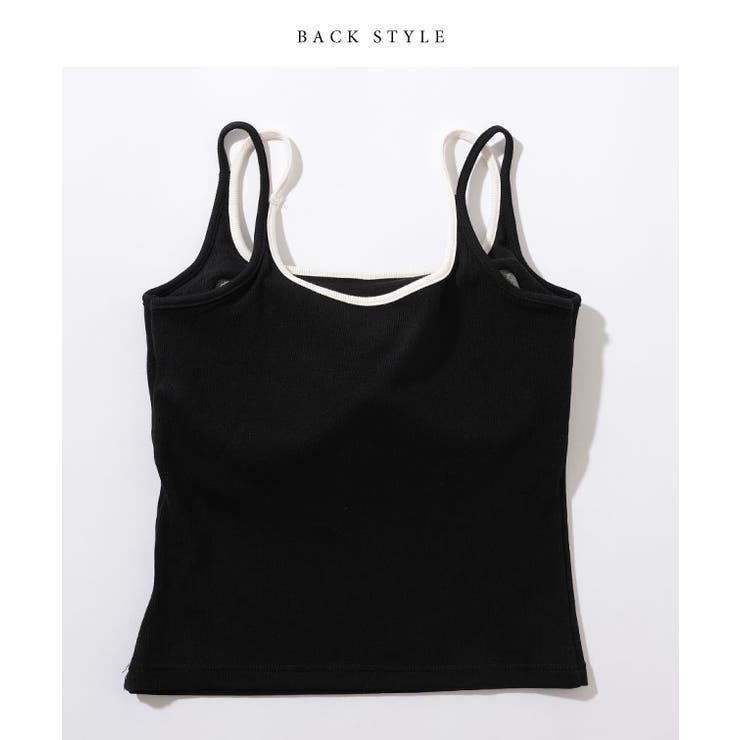 配色 フェイクレイヤード カップ付き | レースレディース  | 詳細画像16 