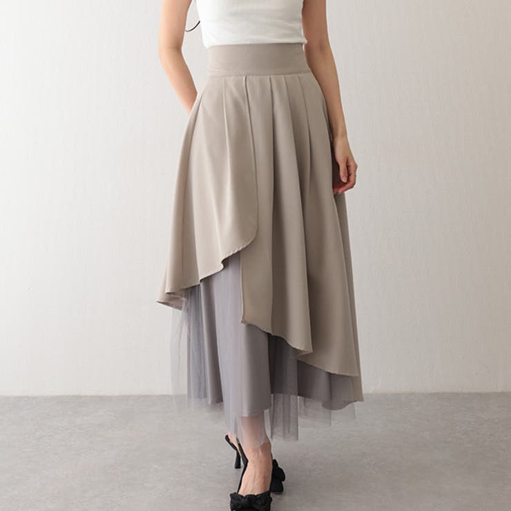 ハイウエスト フレアヘム チュール | レースレディース  | 詳細画像1 