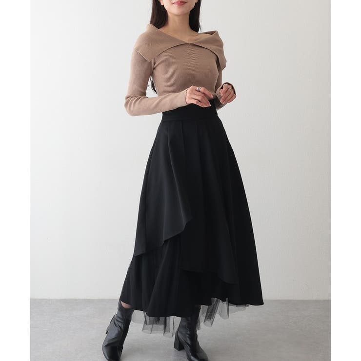 ハイウエスト フレアヘム チュール | レースレディース  | 詳細画像4 