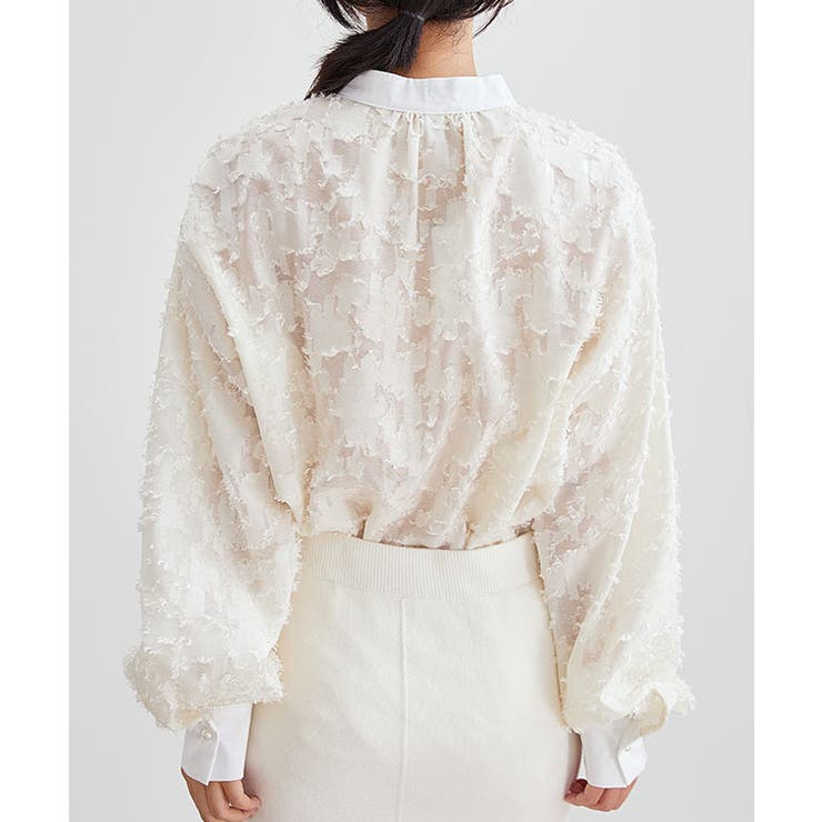 2way 襟取り外し パールボタン | レースレディース  | 詳細画像12 