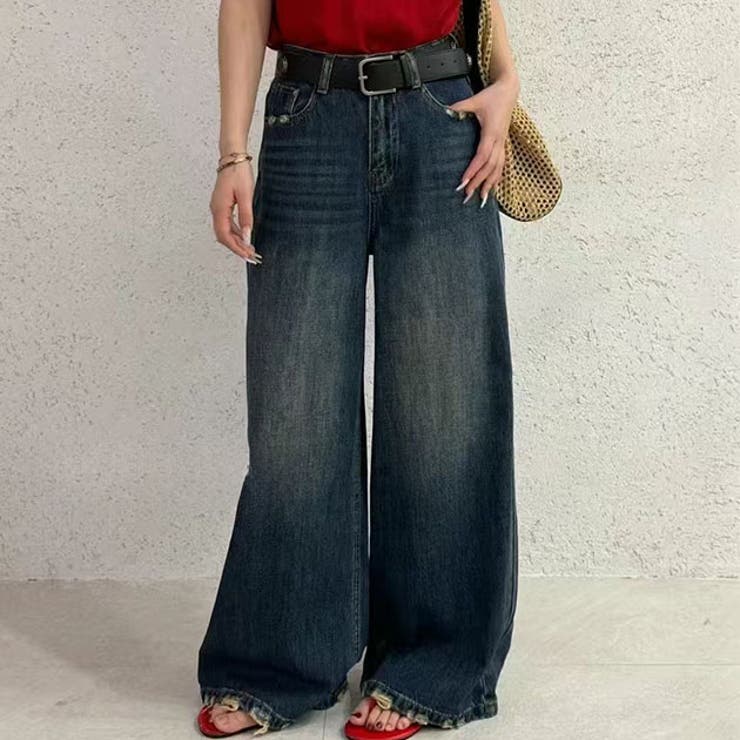 ハイウエスト 裾 ダメージ | レースレディース  | 詳細画像1 