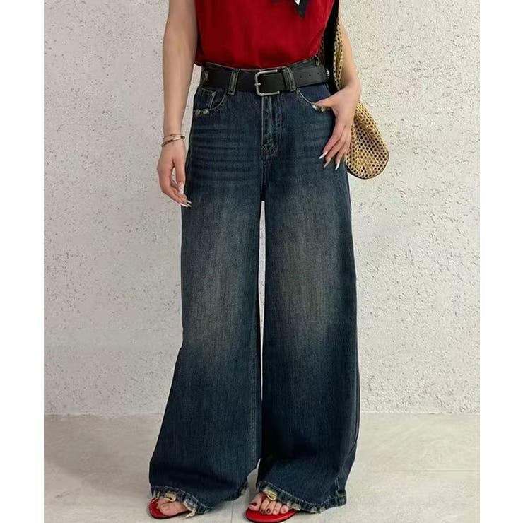 ハイウエスト 裾 ダメージ | レースレディース  | 詳細画像9 