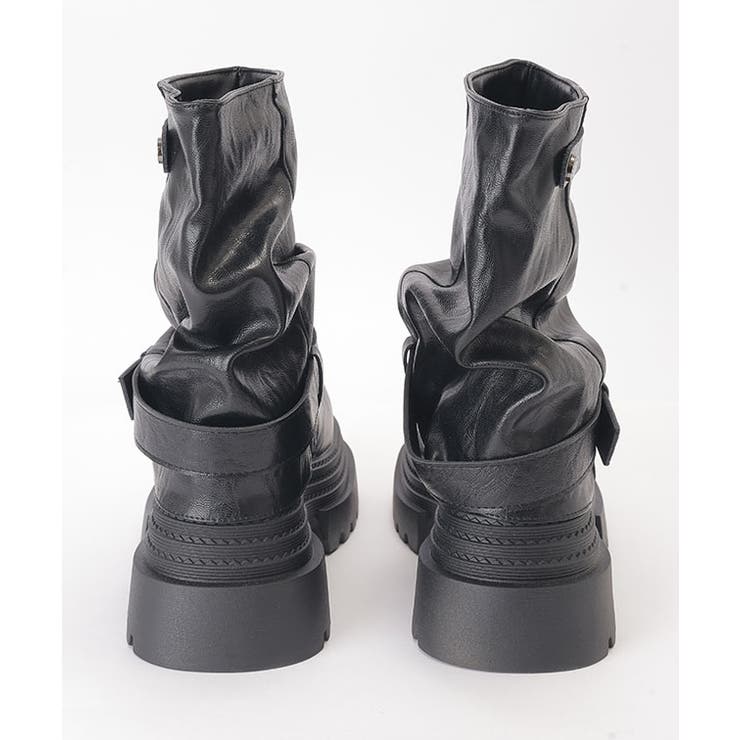 レザー調 ベルト付き 厚底 | レースレディース  | 詳細画像11 