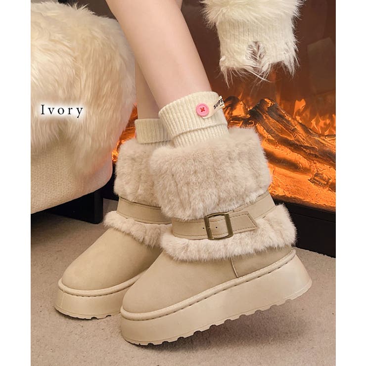 スエード調 厚底 ファー | レースレディース  | 詳細画像10 