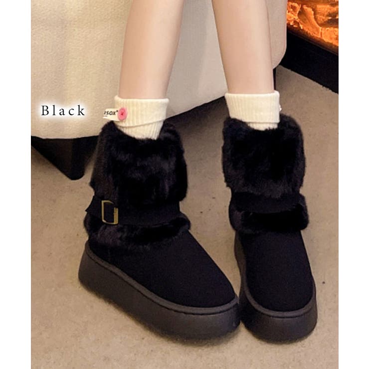 スエード調 厚底 ファー | レースレディース  | 詳細画像3 