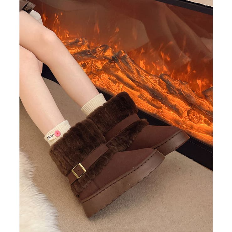 スエード調 厚底 ファー | レースレディース  | 詳細画像7 